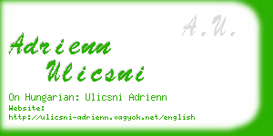 adrienn ulicsni business card